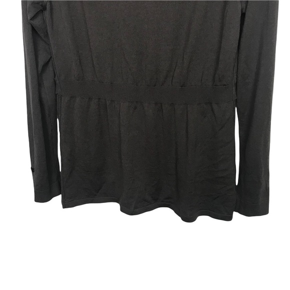 Les Copains Blue Brown 100% Wool Cardigan FLAWED - Picture 6 of 16